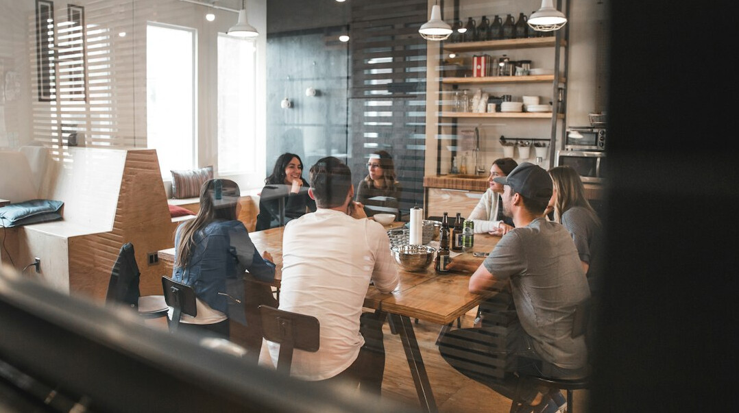 people talking in meeting